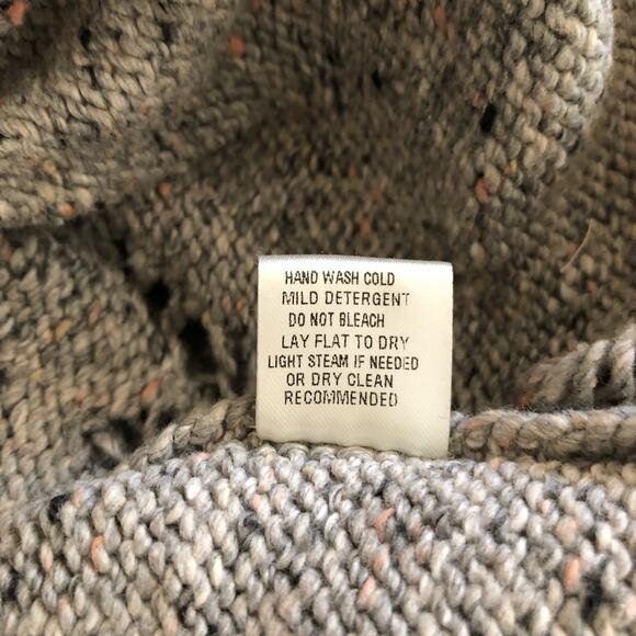 Lovestitch NWT Sweater Gray Open Knit Hooded Long Sleeve Loose Womens M/L - Picture 12 of 12